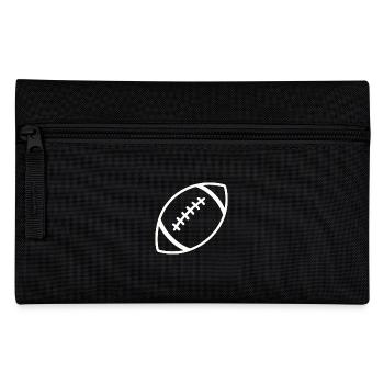 American Football – Minimalistisch & Sportlich - Federtasche - Schwarz - Vorne