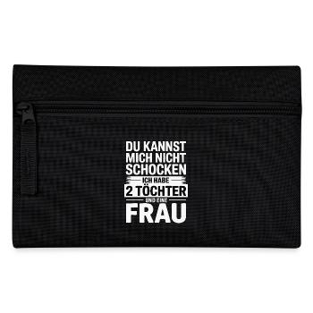 Du kannst mich nicht schocken - Nerven aus Stahl - Federtasche - Schwarz - Vorne