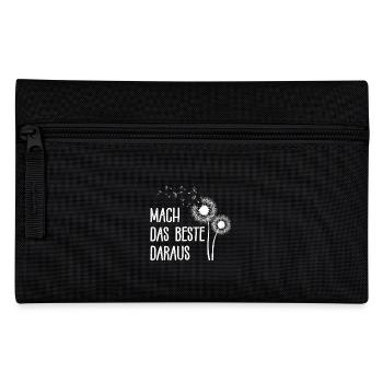 Löwenzahn MACH DAS BESTE DARAUS Positivität Lustig - Federtasche - Schwarz - Vorne