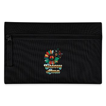 Flower Power GROOVY OMA Hippie Lustiges - Federtasche - Schwarz - Vorne
