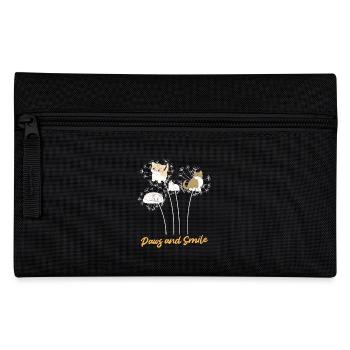 Tierliebhaber PFOTEN UND LÄCHELN Lustiges - Federtasche - Schwarz - Vorne
