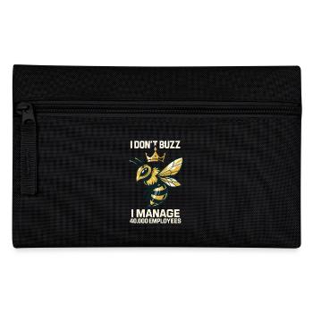 Bienen Imker I Don't Buzz i manage Employees - Federtasche - Schwarz - Vorne