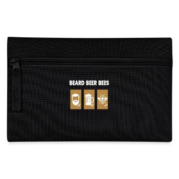 Abeille Apiculteur Barbe Bière Abeilles Hommes Apiculteur - Trousse - noir - Devant