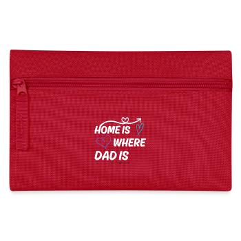 Papa Liebe Vatertag Vatertagsmotiv - Federtasche - Rot - Vorne