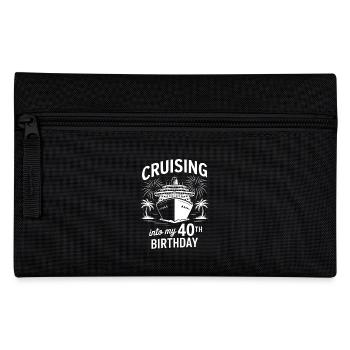 40th Birthday Cruise Cruise - Pencil Case - black - Front