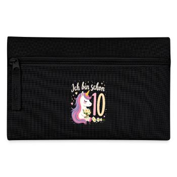 Licorne mignonne 10e anniversaire pour les filles - Trousse - noir - Devant