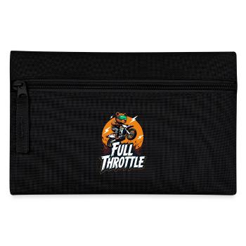 Full Throttle Bear Motocross Motorcycle - Pencil Case - black - Front