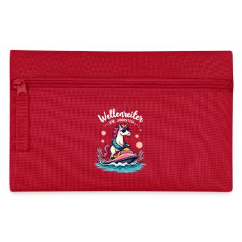 Cavalier de vague licorne rose - Trousse - rouge - Devant