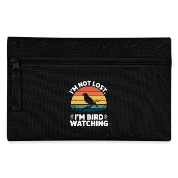 Bird Watching – Funny Nature Lover Design - Federtasche - Schwarz - Vorne