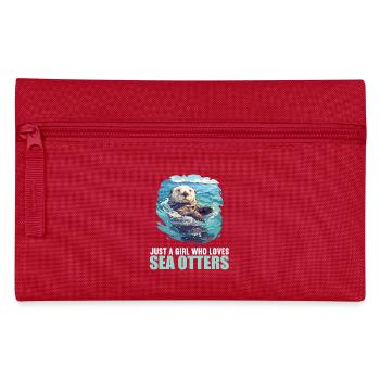 Loutre de mer - Trousse - rouge - Devant
