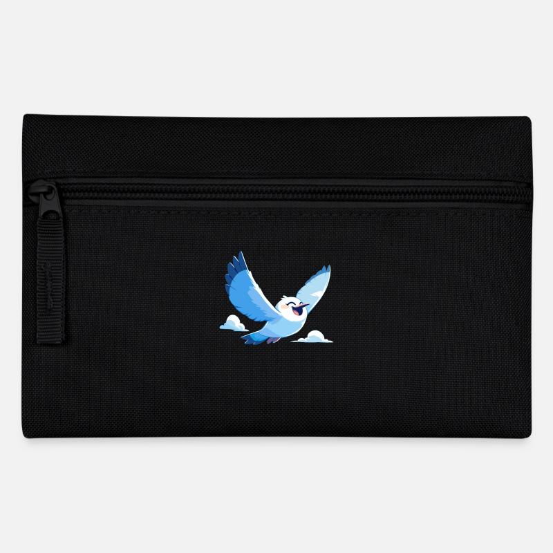 Möwen Möwe - Federtasche - Schwarz