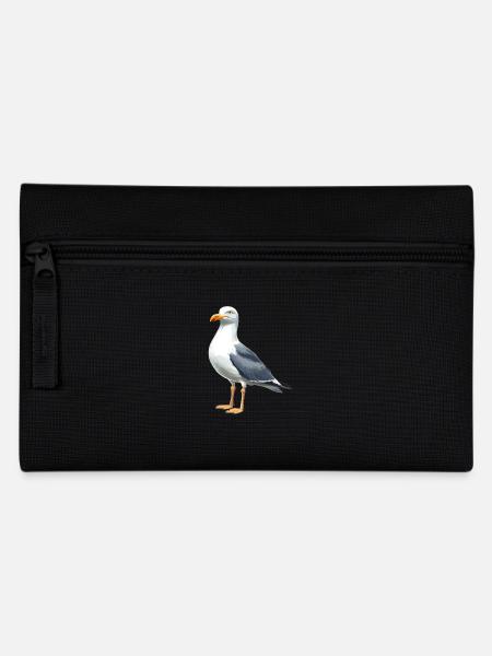 Möwen Möwe - Federtasche - Schwarz