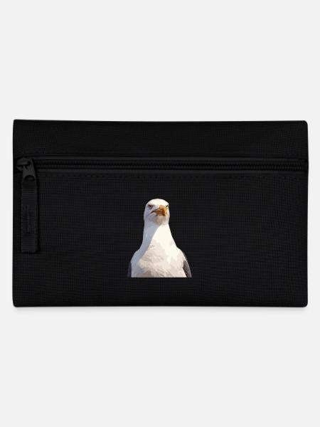Möwen Möwe - Federtasche - Schwarz