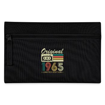 60 Years 1965 Vintage Retro Birthday Gift - Pencil Case - black - Front