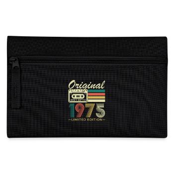 50 Jahre 1975 Vintage Retro Geburtstagsgeschenk - Federtasche - Schwarz - Vorne
