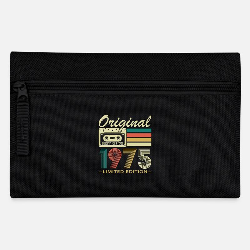 50 Ans 1975 Vintage Retro Cadeau Anniversaire - Trousse - noir