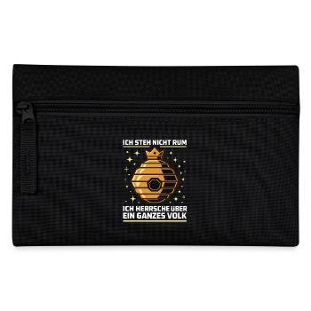 Bees Beekeeper I rule over the colony - Pencil Case - black - Front