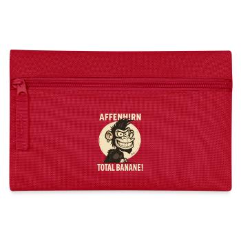Affenhirn – Total Banane Cartoon Affe - Federtasche - Rot - Vorne