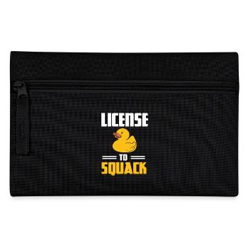 License To Squack Entchen Gummiente Gelbe Ente - Federtasche - Schwarz - Vorne