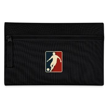 Fußball Silhouette Retro Look - Federtasche - Schwarz - Vorne