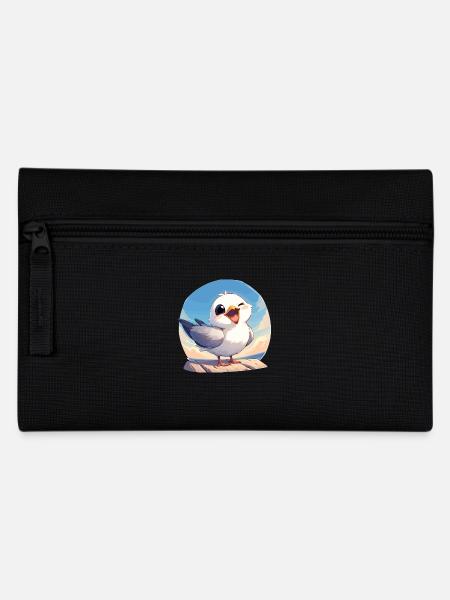 Möwen Möwe - Federtasche - Schwarz