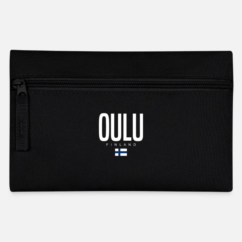 Oulu Finnland - Federtasche - Schwarz