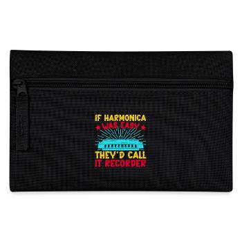 Drôle d’harmoniciste était facile ils appellent l’enregistreur - Trousse - noir - Devant