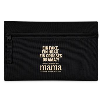 Da ist Mama – Heldin im Reimchaos - Federtasche - Schwarz - Vorne