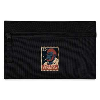 Not my problem: monkey with attitude - Pencil Case - black - Front