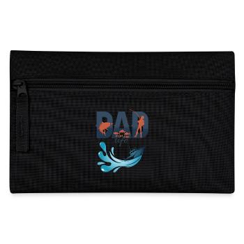 Dad Life Fishing Tee Perfect for Fisherman Dads - Pencil Case - black - Front
