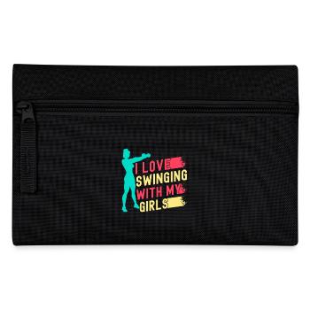 Les fanatiques de fitness adorent se balancer avec ma fille - Trousse - noir - Devant