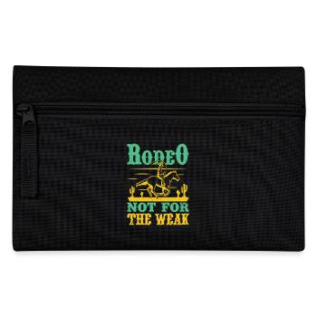 Western Rider Rodeo Not For The Weak Rodeo - Pencil Case - black - Front