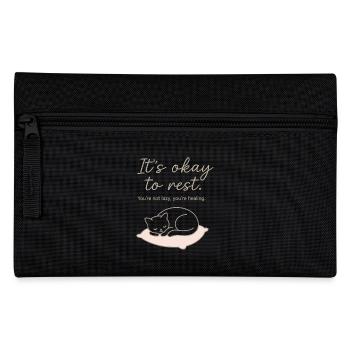 It's okay to rest – self-care & rest - Pencil Case - black - Front