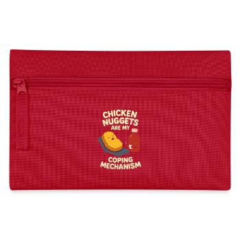 Crispy Nugget Queen Fast Food Obsession Vibes - Pencil Case - red - Front