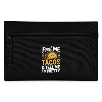 Taco Design - Feed Me & Say I'm Pretty - Pencil Case - black - Front