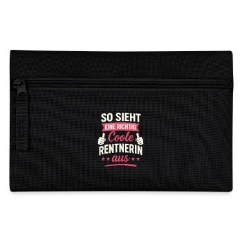 So sieht eine richtig coole Rentnerin aus - Federtasche - Schwarz - Vorne