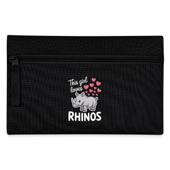Nashorn Spruch Nashörner Lustiges Nashorn Geschenk - Federtasche - Schwarz - Vorne