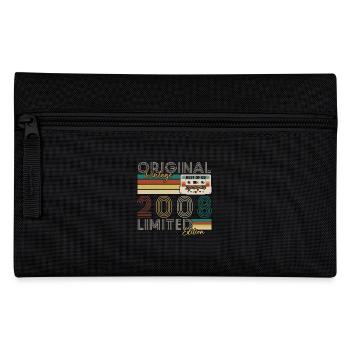 18 Jahre 2008 Vintage Retro Geburtstagsgeschenk - Federtasche - Schwarz - Vorne