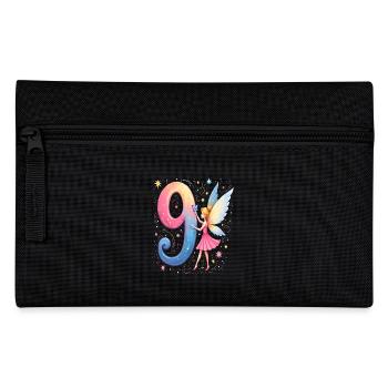 Sweet Fairy 9th Birthday for Girls - Pencil Case - black - Front