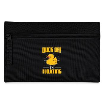 Yellow Rubber Duck Off I'm Floating - Pencil Case - black - Front