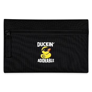 Duckin' Adorable Gelbe Ente Gummienten Geschenk - Federtasche - Schwarz - Vorne