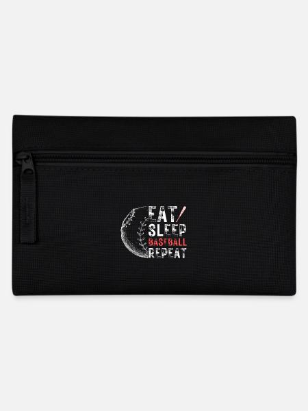 Baseball Fan Spruch Baseballteam - Federtasche - Schwarz
