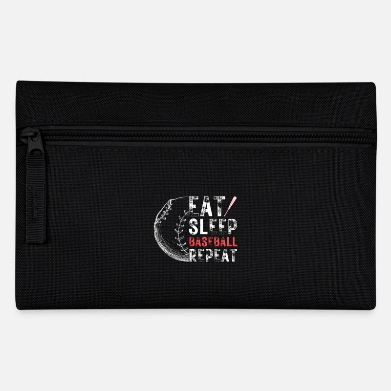 Baseball Fan Spruch Baseballteam - Federtasche - Schwarz