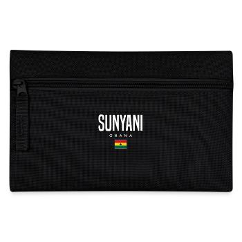 Sunyani Ghana - Federtasche - Schwarz - Vorne