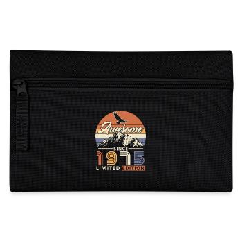 50 Jahre 1975 Vintage Retro Geburtstagsgeschenk - Federtasche - Schwarz - Vorne