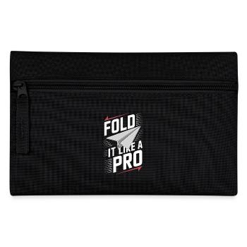 Paper Airplane Builder Diy Folding Expert Creative - Pencil Case - black - Front