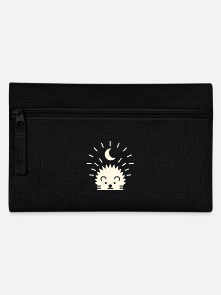 Moonlight hedgehog - Pencil Case - black