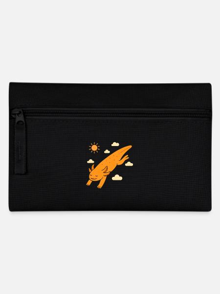 Shooting star axolotl - Pencil Case - black