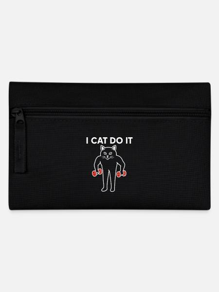 I cat do it - Pencil Case - black