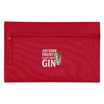 In the end, everything makes a gin - Pencil Case - red - Front
